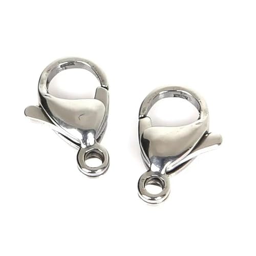 Lationday 10 x 12 mm Karabinerverschlüsse, Schmuckherstellungsverbinder für selbstgemachte Halsketten, Armbänder, Schlüsselanhänger, langlebige Metallschnallen Lationday 10 x 12 mm Karabinerverschlüsse, Schmuckherstellungsverbinder für selbstgemachte Halsketten, Armbänder, Schlüsselanhänger, langlebige Metallschnallen von Lationday