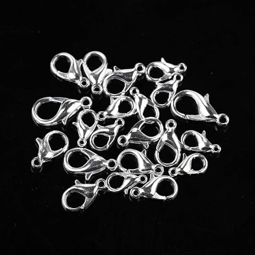 Lationday 100 Stück 50 mm Karabinerverschlüsse, Schlüsselanhänger-Verbinder, KC Gold Silber Gun Schwarz, Schmuck, Bastelbedarf, DIY-Projekte Lationday 100 Stück 50 mm Karabinerverschlüsse, Schlüsselanhänger-Verbinder, KC Gold Silber Gun Schwarz, Schmuck, Bastelbedarf, DIY-Projekte von Lationday