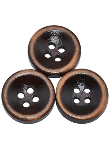 Lationday 15/30/50PCs 18mm Handmade Wooden Buttons for Women, Round Bowl Polish Edge Sewing Buttons Handmade Wood Button, 4 Holes 15PCs, 30PCs, 50PCs, 18mm Lationday 15/30/50PCs 18mm Handmade Wooden Buttons for Women, Round Bowl Polish Edge Sewing Buttons Handmade Wood Button, 4 Holes 15PCs, 30PCs, 50PCs, 18mm von Lationday