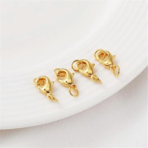 Lationday 20 Stück 9–13 mm Karabinerverschlüsse, Binderinge-Set für DIY-Schmuckherstellung, perfekt für Armbänder, Anhänger, Kostüme von Lationday