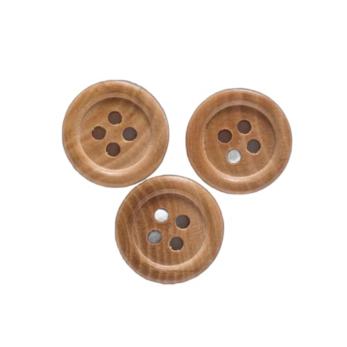 Lationday 20pcs 15mm Natural Color Wooden Down Basket Buttons, 4-Hole, green-Friendly, Nickel-Free, Sewing Crafts, Clothing Accessories Lationday 20pcs 15mm Natural Color Wooden Down Basket Buttons, 4-Hole, green-Friendly, Nickel-Free, Sewing Crafts, Clothing Accessories von Lationday