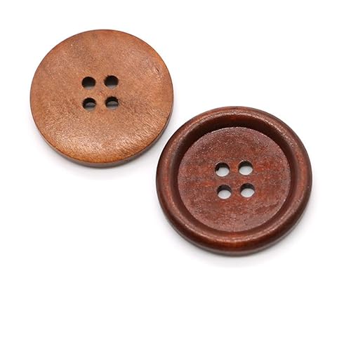Lationday 20pcs 18mm Solid Fashion Bamboo Fiber Round Wooden Buttons for DIY Apparel, Clothing, Sewing, Scrapbooking, Home Decor von Lationday