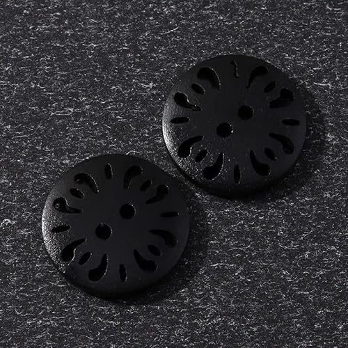 Lationday 20pcs Carved Wooden Buttons Hollow Flower Round Wood Buttons for DIY Sewing, Clothing Decoration, Sweaters, Craft Accessories von Lationday