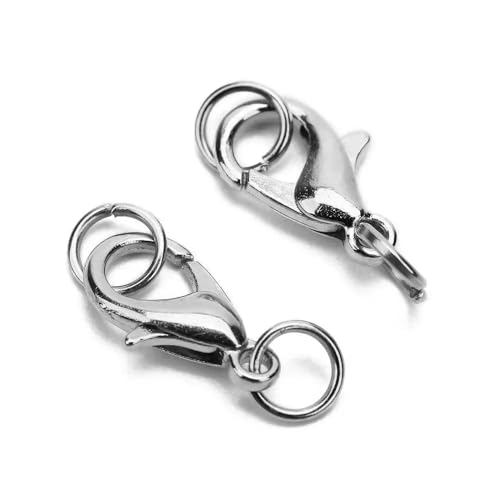 Lationday 30 Stück 10–14 mm Karabinerverschlüsse, Schlüsselanhängerverbinder, Schmuckzubehör für Halsketten, Handwerk, DIY-Projekte Lationday 30 Stück 10–14 mm Karabinerverschlüsse, Schlüsselanhängerverbinder, Schmuckzubehör für Halsketten, Handwerk, DIY-Projekte von Lationday