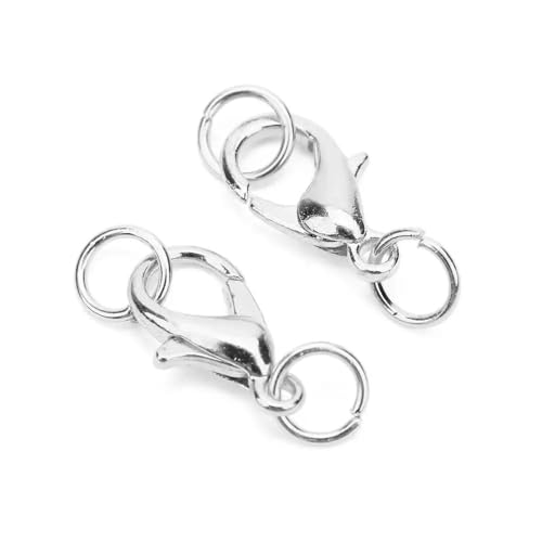 Lationday 30 Stück 10–14 mm Karabinerverschlüsse, Schlüsselanhängerverbinder, Schmuckzubehör für Halsketten, Handwerk, DIY-Projekte Lationday 30 Stück 10–14 mm Karabinerverschlüsse, Schlüsselanhängerverbinder, Schmuckzubehör für Halsketten, Handwerk, DIY-Projekte von Lationday