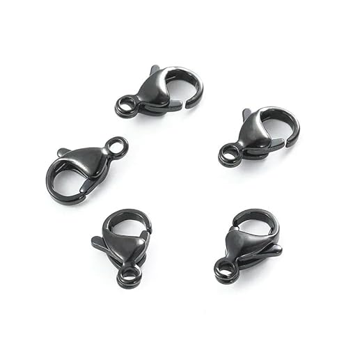 Lationday 30 Stück 10 mm Karabinerverschlüsse, Schlüsselanhängerverbinder, langlebige Endverschlüsse für Halsketten, Schmuck, Bastelzubehör Lationday 30 Stück 10 mm Karabinerverschlüsse, Schlüsselanhängerverbinder, langlebige Endverschlüsse für Halsketten, Schmuck, Bastelzubehör von Lationday