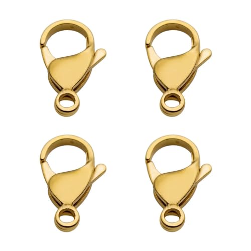 Lationday 30 Stück 10 mm Karabinerverschlüsse, Schlüsselanhängerverbinder, langlebige Endverschlüsse für Halsketten, Schmuck, Bastelzubehör Lationday 30 Stück 10 mm Karabinerverschlüsse, Schlüsselanhängerverbinder, langlebige Endverschlüsse für Halsketten, Schmuck, Bastelzubehör von Lationday
