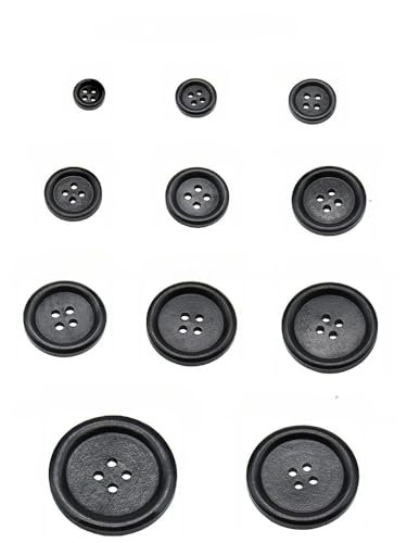 Lationday 30PCs 10-30mm Round Natural Wood Buttons, 4 Holes Sewing Accessories for DIY Projects, Decorative Craft Buttons for Clothes Lationday 30PCs 10-30mm Round Natural Wood Buttons, 4 Holes Sewing Accessories for DIY Projects, Decorative Craft Buttons for Clothes von Lationday