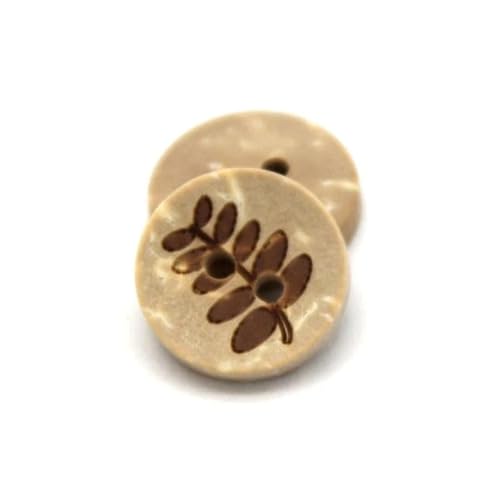 Lationday 30pcs 13mm Natural White Wood Coconut Buttons, Round Sewing Accessories for Clothing, Scrapbooking, DIY Crafts Lationday 30pcs 13mm Natural White Wood Coconut Buttons, Round Sewing Accessories for Clothing, Scrapbooking, DIY Crafts von Lationday
