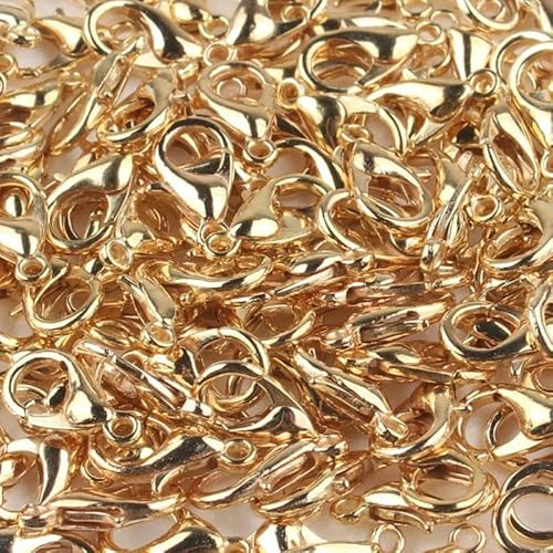 Lationday 50 Stück 12 mm Karabinerverschlüsse für Schlüsselanhänger, Halsketten, Armbänder, DIY-Schmuckverbinder, Mode-Fundstücke, Bastelbedarf Lationday 50 Stück 12 mm Karabinerverschlüsse für Schlüsselanhänger, Halsketten, Armbänder, DIY-Schmuckverbinder, Mode-Fundstücke, Bastelbedarf von Lationday