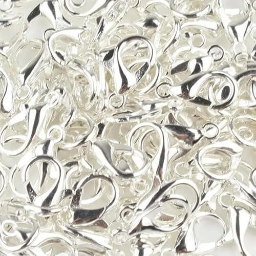 Lationday 50 Stück 12 mm Karabinerverschlüsse für Schlüsselanhänger, Halsketten, Armbänder, DIY-Schmuckverbinder, Mode-Fundstücke, Bastelbedarf Lationday 50 Stück 12 mm Karabinerverschlüsse für Schlüsselanhänger, Halsketten, Armbänder, DIY-Schmuckverbinder, Mode-Fundstücke, Bastelbedarf von Lationday