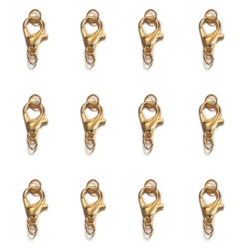 Lationday 50 Stück 5 mm Karabinerverschlüsse mit Biegeringe für DIY-Schmuckherstellung, Armbänder, Halskettenverbinder, Bastelbedarf Lationday 50 Stück 5 mm Karabinerverschlüsse mit Biegeringe für DIY-Schmuckherstellung, Armbänder, Halskettenverbinder, Bastelbedarf von Lationday