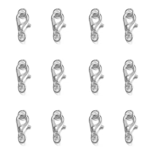Lationday 50 Stück 5 mm Karabinerverschlüsse mit Biegeringe für DIY-Schmuckherstellung, Armbänder, Halskettenverbinder, Bastelbedarf Lationday 50 Stück 5 mm Karabinerverschlüsse mit Biegeringe für DIY-Schmuckherstellung, Armbänder, Halskettenverbinder, Bastelbedarf von Lationday