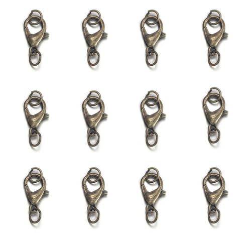 Lationday 50 Stück 5 mm Karabinerverschlüsse mit Biegeringe für DIY-Schmuckherstellung, Armbänder, Halskettenverbinder, Bastelbedarf Lationday 50 Stück 5 mm Karabinerverschlüsse mit Biegeringe für DIY-Schmuckherstellung, Armbänder, Halskettenverbinder, Bastelbedarf von Lationday