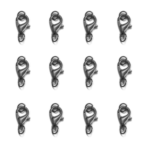 Lationday 50 Stück 5 mm Karabinerverschlüsse mit Biegeringe für DIY-Schmuckherstellung, Armbänder, Halskettenverbinder, Bastelbedarf Lationday 50 Stück 5 mm Karabinerverschlüsse mit Biegeringe für DIY-Schmuckherstellung, Armbänder, Halskettenverbinder, Bastelbedarf von Lationday