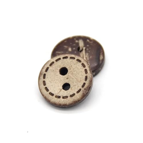 Lationday 50pcs Mini Round Natural Wood 4-Hole Buttons, Decorative Sewing Accessories, Doll Clothes, Micro Mini Buttons, Tiny Buttons von Lationday