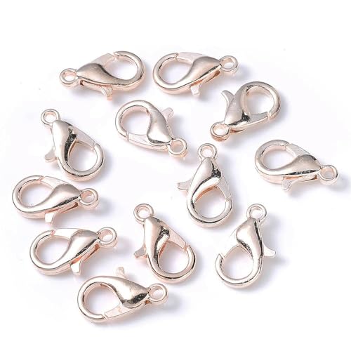 Lationday Karabinerhaken, 12 mm, langlebig, für Halsketten, Armbänder, Kettenzubehör, Bastelbedarf, 50 Stück Lationday Karabinerhaken, 12 mm, langlebig, für Halsketten, Armbänder, Kettenzubehör, Bastelbedarf, 50 Stück von Lationday