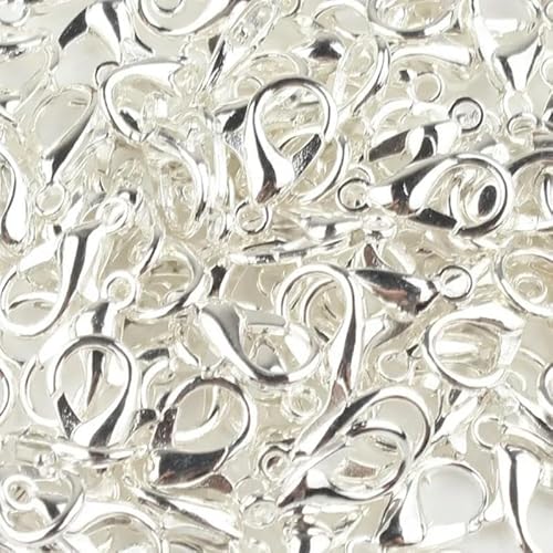 Lationday Karabinerverschlüsse, 10 mm, für Schlüsselanhänger, Schmuckherstellung, Zubehör für Halsketten, Armbänder, DIY-Zubehör, Handwerk, 50 Stück Lationday Karabinerverschlüsse, 10 mm, für Schlüsselanhänger, Schmuckherstellung, Zubehör für Halsketten, Armbänder, DIY-Zubehör, Handwerk, 50 Stück von Lationday