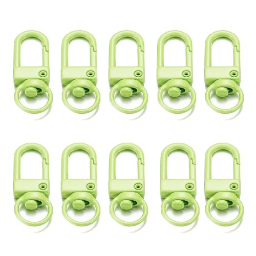 Lationday Karabinerverschlüsse, 33 x 12 mm, für DIY-Schlüsselanhänger, Halsketten, Armbänder, langlebiges Zubehör, Bastelbedarf, 10 Stück Lationday Karabinerverschlüsse, 33 x 12 mm, für DIY-Schlüsselanhänger, Halsketten, Armbänder, langlebiges Zubehör, Bastelbedarf, 10 Stück von Lationday