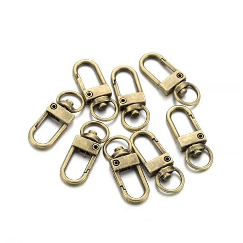 Lationday Karabinerverschlüsse, 33 x 12 mm, für DIY-Schlüsselanhänger, Halsketten, Armbänder, langlebiges Zubehör, Bastelbedarf, 10 Stück Lationday Karabinerverschlüsse, 33 x 12 mm, für DIY-Schlüsselanhänger, Halsketten, Armbänder, langlebiges Zubehör, Bastelbedarf, 10 Stück von Lationday