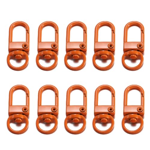 Lationday Karabinerverschlüsse, 33 x 12 mm, für DIY-Schlüsselanhänger, Halsketten, Armbänder, langlebiges Zubehör, Bastelbedarf, 10 Stück von Lationday