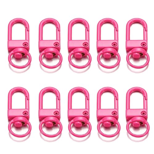 Lationday Karabinerverschlüsse, 33 x 12 mm, für DIY-Schlüsselanhänger, Halsketten, Armbänder, langlebiges Zubehör, Bastelbedarf, 10 Stück Lationday Karabinerverschlüsse, 33 x 12 mm, für DIY-Schlüsselanhänger, Halsketten, Armbänder, langlebiges Zubehör, Bastelbedarf, 10 Stück von Lationday
