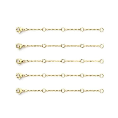 Lationday Karabinerverschlüsse, 5,5 cm, für Schlüsselanhänger, Schmuckherstellung, langlebige Ketten für Armbänder, Halsketten, Bastelprojekte, 10 Stück von Lationday