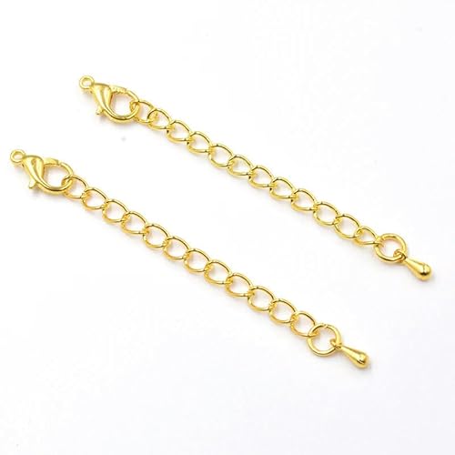 Lationday Karabinerverschlüsse, Wassertropfenverbinder, verlängerte Kette für Schmuckherstellung, Schlüsselanhänger, Halskette, Armband, Basteln, 20 Stück Lationday Karabinerverschlüsse, Wassertropfenverbinder, verlängerte Kette für Schmuckherstellung, Schlüsselanhänger, Halskette, Armband, Basteln, 20 Stück von Lationday