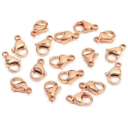 Lationday Karabinerverschlüsse für selbstgemachte Schmuckherstellung, Mode-Accessoires, Schlüsselanhänger, Halsketten und Armbänder, 10 x 6 mm, 12 x 7 mm, 20 Stück Lationday Karabinerverschlüsse für selbstgemachte Schmuckherstellung, Mode-Accessoires, Schlüsselanhänger, Halsketten und Armbänder, 10 x 6 mm, 12 x 7 mm, 20 Stück von Lationday