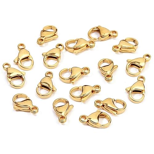Lationday Karabinerverschlüsse für selbstgemachte Schmuckherstellung, Mode-Accessoires, Schlüsselanhänger, Halsketten und Armbänder, 10 x 6 mm, 12 x 7 mm, 20 Stück Lationday Karabinerverschlüsse für selbstgemachte Schmuckherstellung, Mode-Accessoires, Schlüsselanhänger, Halsketten und Armbänder, 10 x 6 mm, 12 x 7 mm, 20 Stück von Lationday