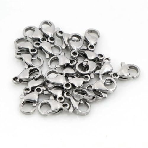 Lationday Karabinerverschlüsse im antiken Stil, 10 x 5 mm, 12 x 7 mm, Schlüsselanhänger-Verbinder für selbstgemachte Halsketten, Armbänder, Modeschmuck, 30 Stück Lationday Karabinerverschlüsse im antiken Stil, 10 x 5 mm, 12 x 7 mm, Schlüsselanhänger-Verbinder für selbstgemachte Halsketten, Armbänder, Modeschmuck, 30 Stück von Lationday