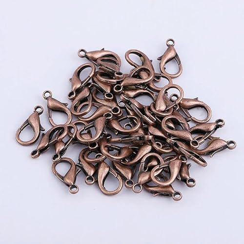Lationday Karabinerverschlüsse in Antik-Bronze, für Schlüsselanhänger, Schmuck, Armband, Halskette, Haken, Kettenverschluss, 50 Stück, 12 mm Lationday Karabinerverschlüsse in Antik-Bronze, für Schlüsselanhänger, Schmuck, Armband, Halskette, Haken, Kettenverschluss, 50 Stück, 12 mm von Lationday
