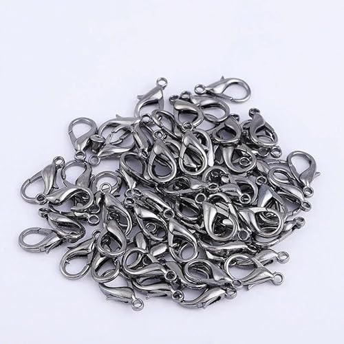Lationday Karabinerverschlüsse in Antik-Bronze, für Schlüsselanhänger, Schmuck, Armband, Halskette, Haken, Kettenverschluss, 50 Stück, 12 mm Lationday Karabinerverschlüsse in Antik-Bronze, für Schlüsselanhänger, Schmuck, Armband, Halskette, Haken, Kettenverschluss, 50 Stück, 12 mm von Lationday