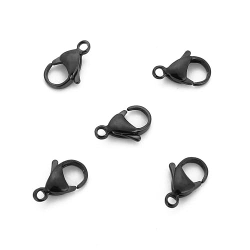 Lationday Mini-Karabinerverschlüsse für selbstgemachten Schmuck, 9–15 mm Armband, Halsketten, Schlüsselanhänger-Zubehör, 20 Stück Lationday Mini-Karabinerverschlüsse für selbstgemachten Schmuck, 9–15 mm Armband, Halsketten, Schlüsselanhänger-Zubehör, 20 Stück von Lationday