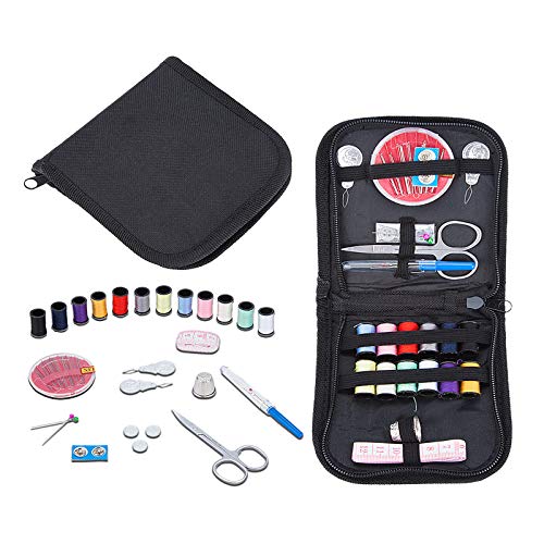 elloLife Mini-Reise-Nähset, kleines Nähset, Zubehör für Kinder, Erwachsene, Anfänger für Zuhause, Reisen, Notfall, mit Nadelfaden, Reparaturnadeln, Schere, Fingerhut usw elloLife Mini-Reise-Nähset, kleines Nähset, Zubehör für Kinder, Erwachsene, Anfänger für Zuhause, Reisen, Notfall, mit Nadelfaden, Reparaturnadeln, Schere, Fingerhut usw von LauCentral