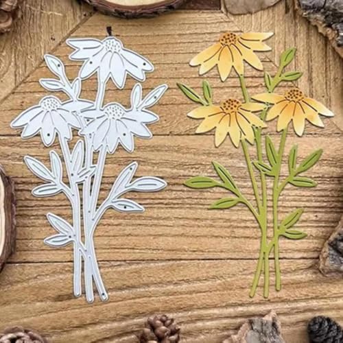 Chrysanthemen-Blumenrahmen, Metall-Stanzformen, Papierkarten, Stanzschablonen für DIY, Prägung, Kartenherstellung, Buchanhänger, dekorative Papierschablonen, Scrapbooking von Lauboruan