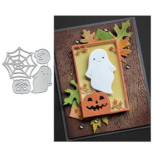 Halloween-Geister-Set, Rahmen, Metall, Stanzformen, Papierkarten, Stanzschablonen für DIY, Prägung, Kartenherstellung, Buchanhänger, dekorative Papierschablonen, Scrapbooking Halloween-Geister-Set, Rahmen, Metall, Stanzformen, Papierkarten, Stanzschablonen für DIY, Prägung, Kartenherstellung, Buchanhänger, dekorative Papierschablonen, Scrapbooking von Lauboruan