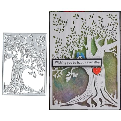 Love Tree Metall-Stanzformen, Papierkarten, Stanzschablonen für DIY, Prägung, Kartenherstellung, Buchanhänger, dekorative Papierschablonen, Scrapbooking Love Tree Metall-Stanzformen, Papierkarten, Stanzschablonen für DIY, Prägung, Kartenherstellung, Buchanhänger, dekorative Papierschablonen, Scrapbooking von Lauboruan