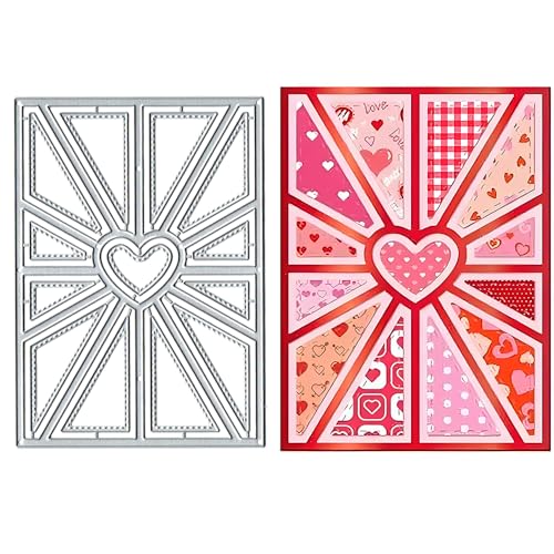 Metall-Stanzform mit Herz-Motiv, Papierkarten, Stanzschablonen für DIY, Prägung, Kartenherstellung, Buchanhänger, dekorative Papierschablonen, Scrapbooking Metall-Stanzform mit Herz-Motiv, Papierkarten, Stanzschablonen für DIY, Prägung, Kartenherstellung, Buchanhänger, dekorative Papierschablonen, Scrapbooking von Lauboruan