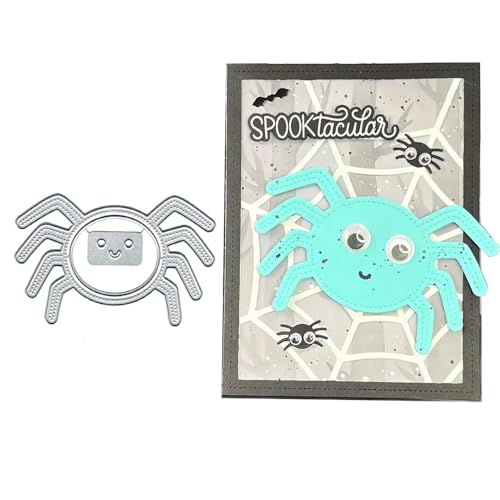 Metall-Stanzformen für Halloween, Spinnen-Rahmen, Papierkarten, Stanzschablonen für DIY, Prägung, Kartenherstellung, Buchanhänger, dekorative Papierschablonen, Scrapbooking von Lauboruan