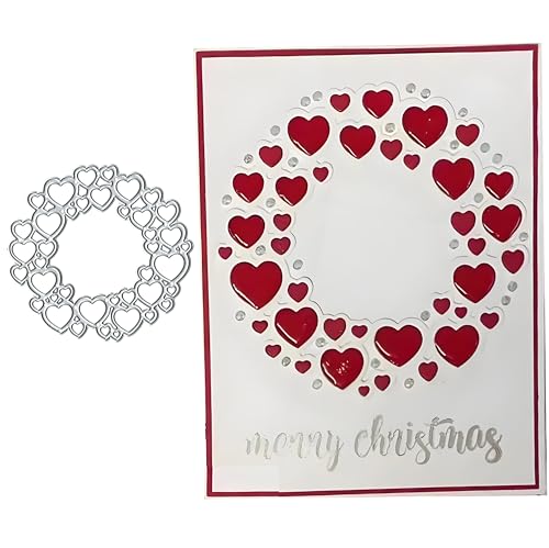 Metall-Stanzformen mit Herzen, Kreisrahmen, Papierkarten, Stanzschablonen für DIY, Prägung, Kartenherstellung, Buchanhänger, dekorative Papierschablonen, Scrapbooking Metall-Stanzformen mit Herzen, Kreisrahmen, Papierkarten, Stanzschablonen für DIY, Prägung, Kartenherstellung, Buchanhänger, dekorative Papierschablonen, Scrapbooking von Lauboruan