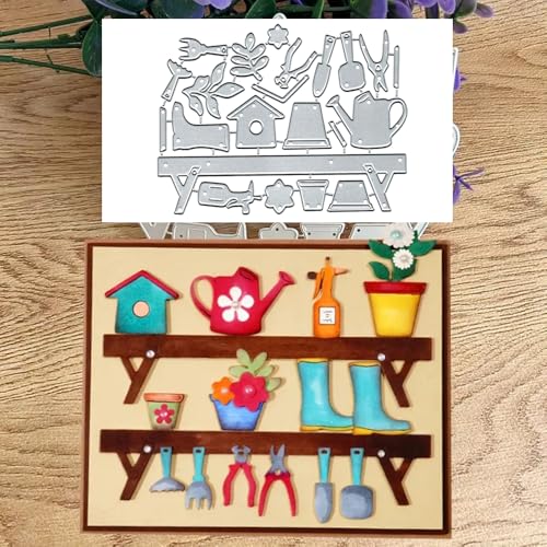 Topfpflanzen-Werkzeuge, Rahmen, Metall-Stanzformen, Papierkarten, Stanzschablonen für DIY, Prägung, Kartenherstellung, Buchanhänger, dekorative Papierschablonen, Scrapbooking Topfpflanzen-Werkzeuge, Rahmen, Metall-Stanzformen, Papierkarten, Stanzschablonen für DIY, Prägung, Kartenherstellung, Buchanhänger, dekorative Papierschablonen, Scrapbooking von Lauboruan
