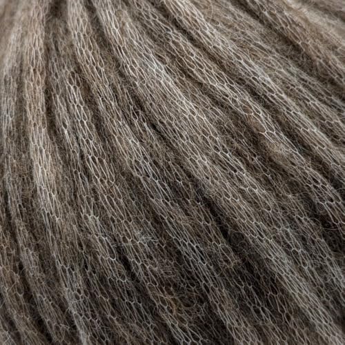 Aran/Kammgarn, Alpaka, Merinowolle und Polyamid-Mischgewebe, geblasenes Garn, 50 g, Alpaca Cloud 076 Sirocco Brown Aran/Kammgarn, Alpaka, Merinowolle und Polyamid-Mischgewebe, geblasenes Garn, 50 g, Alpaca Cloud 076 Sirocco Brown von Laughing Hens