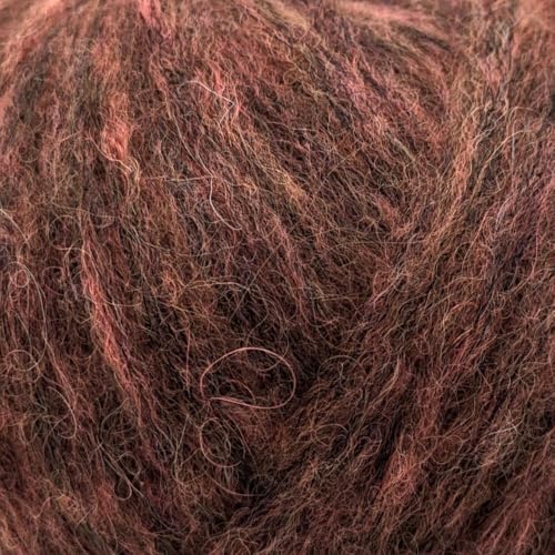 Aran/Kammgarn, Alpaka, Merinowolle und Polyamid-Mischgewebe, geblasenes Garn, 50 g, Alpaca Cloud 095 Sunset Red Aran/Kammgarn, Alpaka, Merinowolle und Polyamid-Mischgewebe, geblasenes Garn, 50 g, Alpaca Cloud 095 Sunset Red von Laughing Hens
