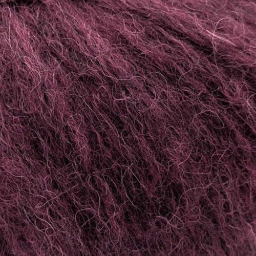 Aran/Kammgarn, Alpaka, Merinowolle und Polyamid-Mischgewebe, geblasenes Garn, 50 g, Alpaca Cloud 098 Zephyr Schwarze Johannisbeere Aran/Kammgarn, Alpaka, Merinowolle und Polyamid-Mischgewebe, geblasenes Garn, 50 g, Alpaca Cloud 098 Zephyr Schwarze Johannisbeere von Laughing Hens
