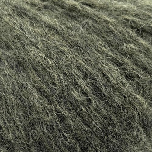 Aran/Kammgarn, Alpaka, Merinowolle und Polyamid-Mischgewebe, geblasenes Garn, 50 g, Alpaca Cloud 101 Stratus Green Aran/Kammgarn, Alpaka, Merinowolle und Polyamid-Mischgewebe, geblasenes Garn, 50 g, Alpaca Cloud 101 Stratus Green von Laughing Hens