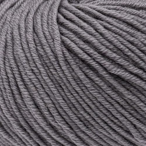 Doppelstrickgewicht (DK), 100 % Superwash feine Merinowolle, Strick- und Häkelgarn, reine Merinowolle, DK 3305, Grau von Laughing Hens