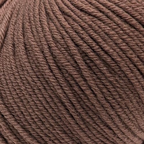 Doppelstrickgewicht (DK), 100 % Superwash feine Merinowolle, Strick- und Häkelgarn, reine Merinowolle, DK 3312 Braun von Laughing Hens