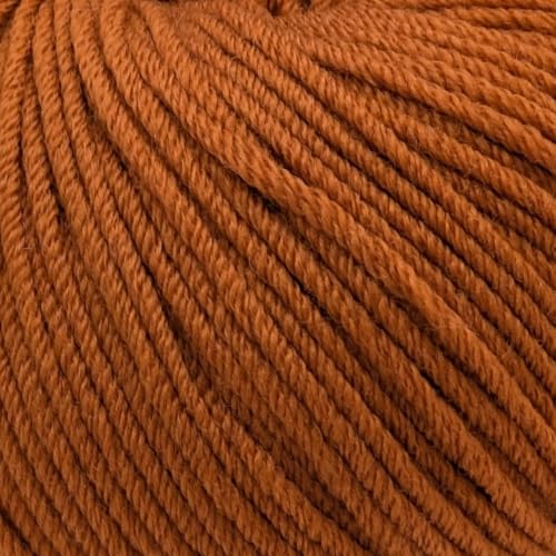 Doppelstrickgewicht (DK), 100 % Superwash feine Merinowolle, Strick- und Häkelgarn, reine Merinowolle, DK 3317 Ingwer von Laughing Hens