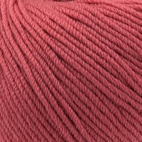 Doppelstrickgewicht (DK), 100% Superwash feine Merinowolle Strick- und Häkelgarn - Reine Merino DK 3323 Raspberry von Laughing Hens